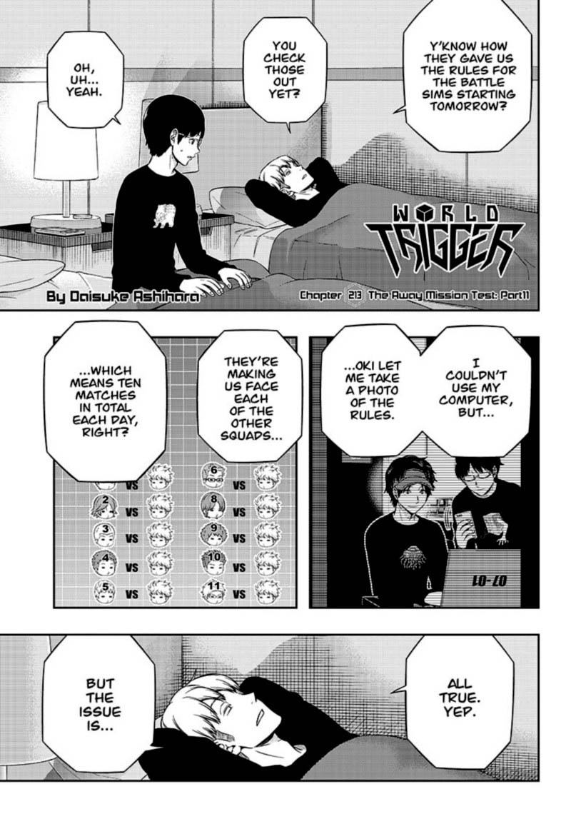 World Trigger Chapter 213 — page 1