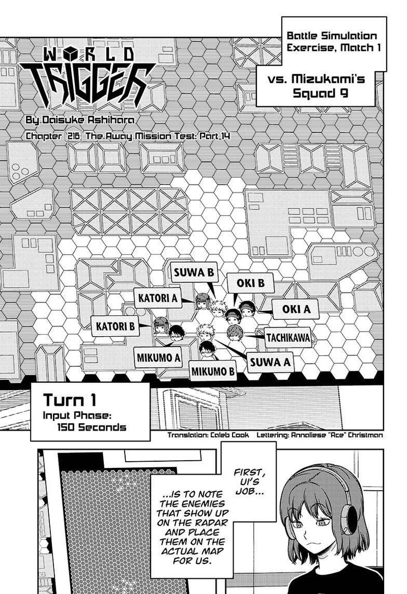 World Trigger Chapter 216 — page 1