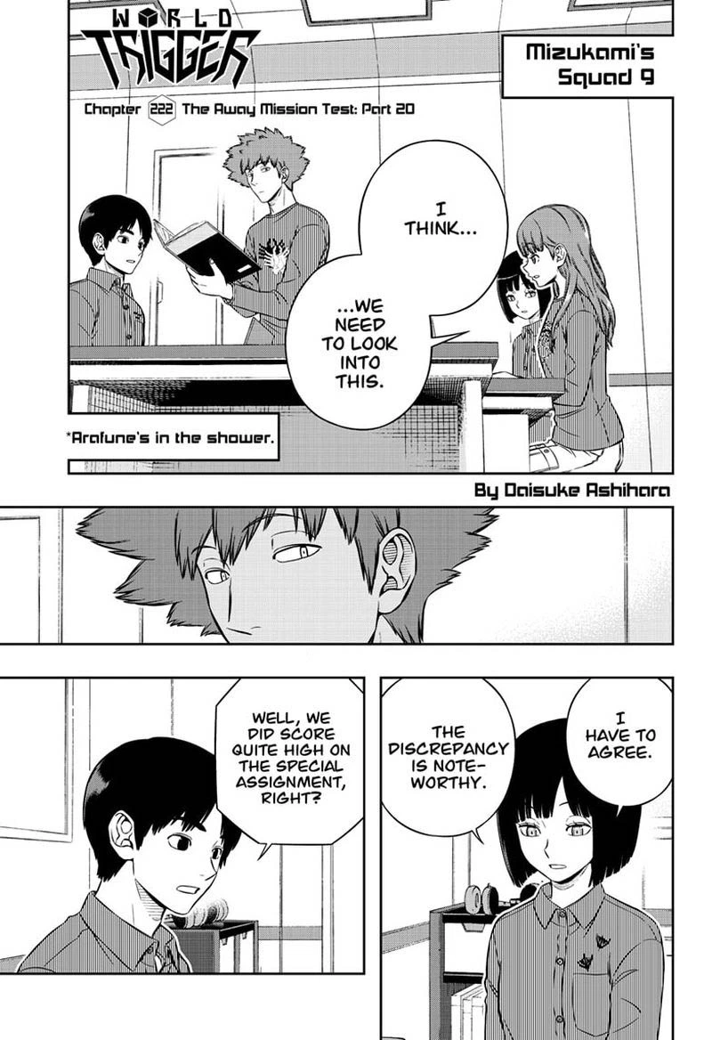 World Trigger Chapter 222 — page 1