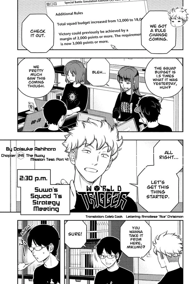 World Trigger Chapter 249 — page 1